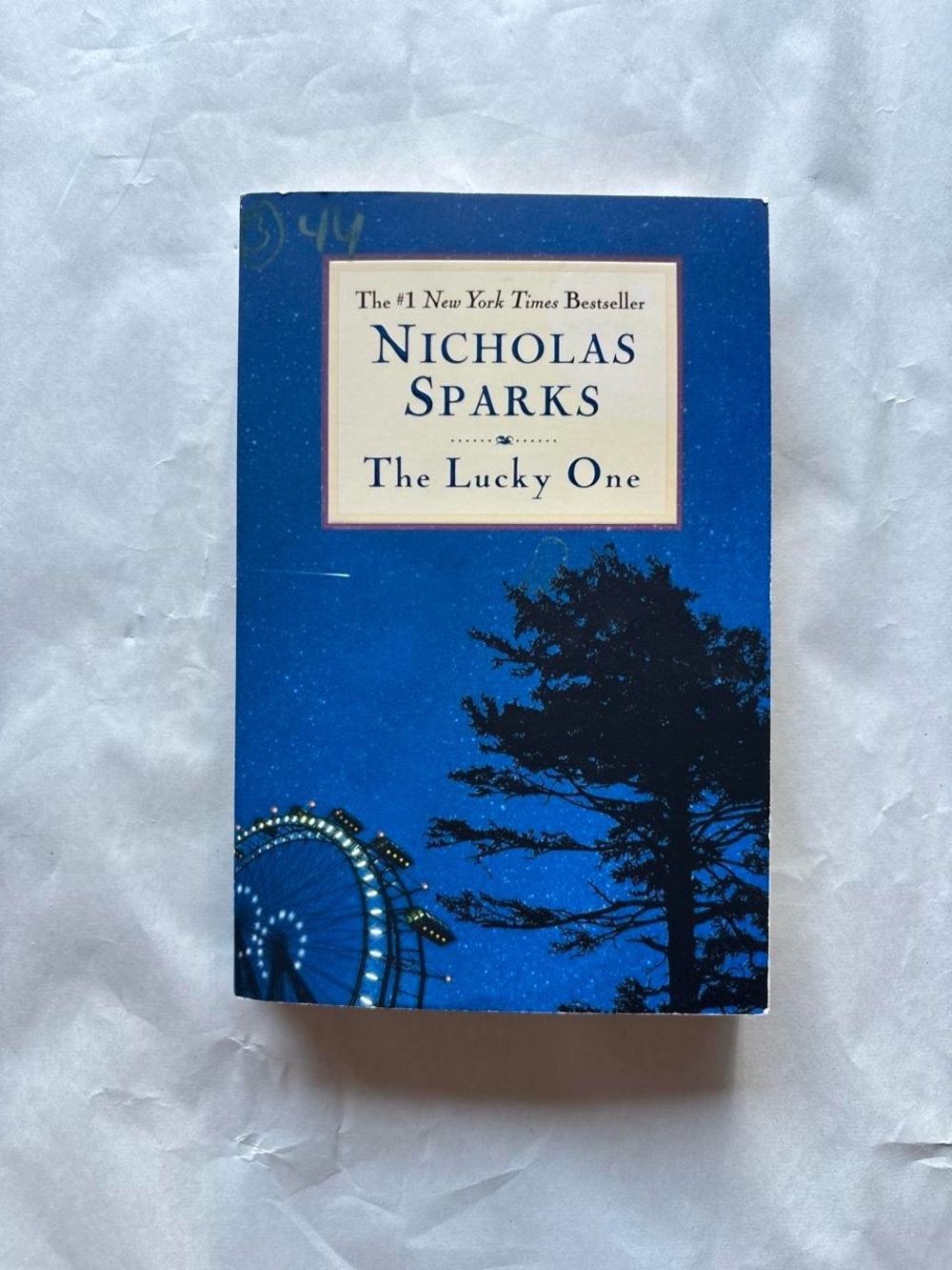 Nicholas Sparks The Lucky One Hardcover Romance Suspense 2009 DJ